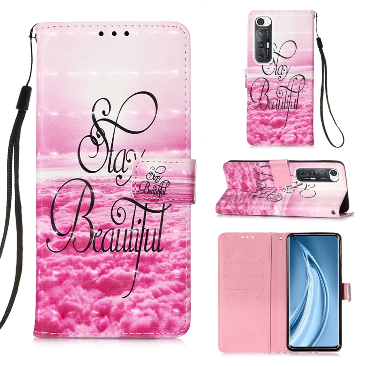 

For Xiaomi Mi 10S 3D Painting Horizontal Flip Leather Case with Holder & Card Slot & Wallet & Lanyard(Beautiful)