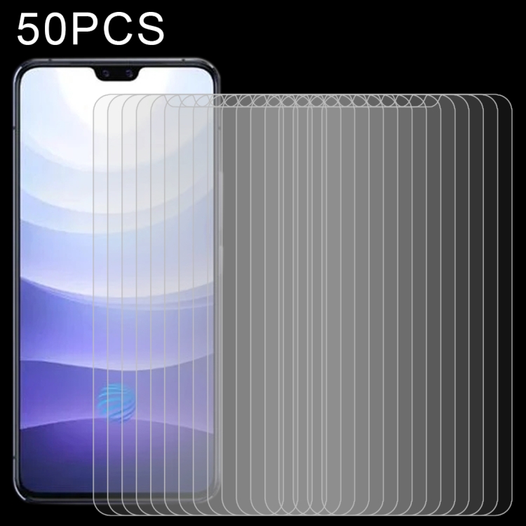 

For vivo S9e 50 PCS 0.26mm 9H 2.5D Tempered Glass Film