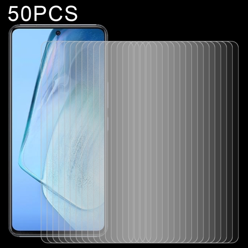 

For vivo iQOO 7 50 PCS 0.26mm 9H 2.5D Tempered Glass Film