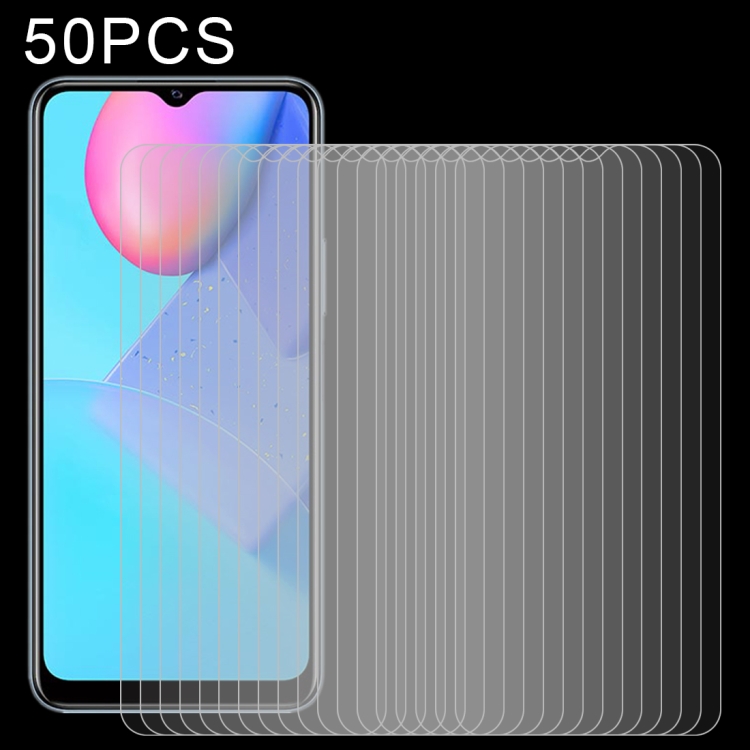 

For vivo Y12s 50 PCS 0.26mm 9H 2.5D Tempered Glass Film