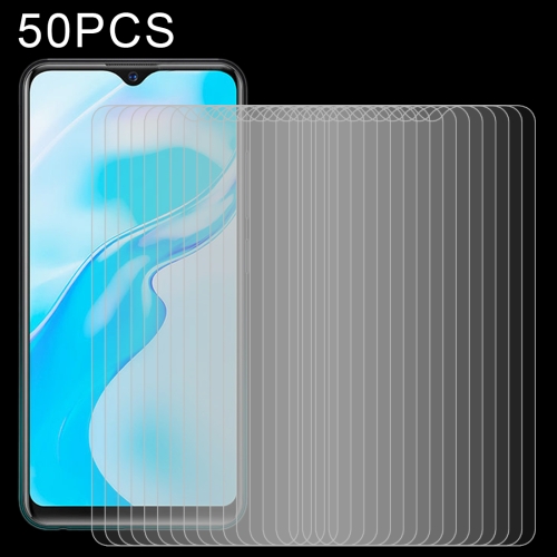 

For vivo Y1s 50 PCS 0.26mm 9H 2.5D Tempered Glass Film