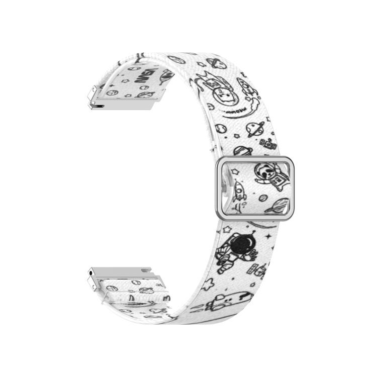 

22mm For Galaxy Watch3 45mm/ Huawei Watch GT 2 Pro Adjustable Elastic Printing Replacement Watchband(Universe)