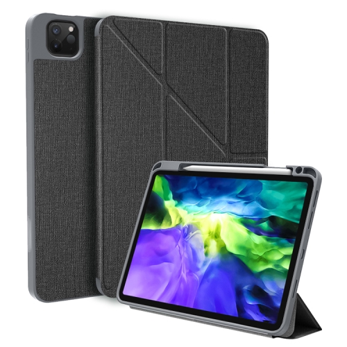 

Mutural Transformers Series PC + PU Horizontal Flip Leather Case with Holder & Sleep / Wake-up Function For iPad Pro 11 (2021)(Black)