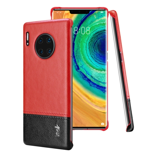 

For Huawei Mate 30 Pro IMAK Ruiyi Series Concise Slim PU + PC Protective Case(Black+Red)