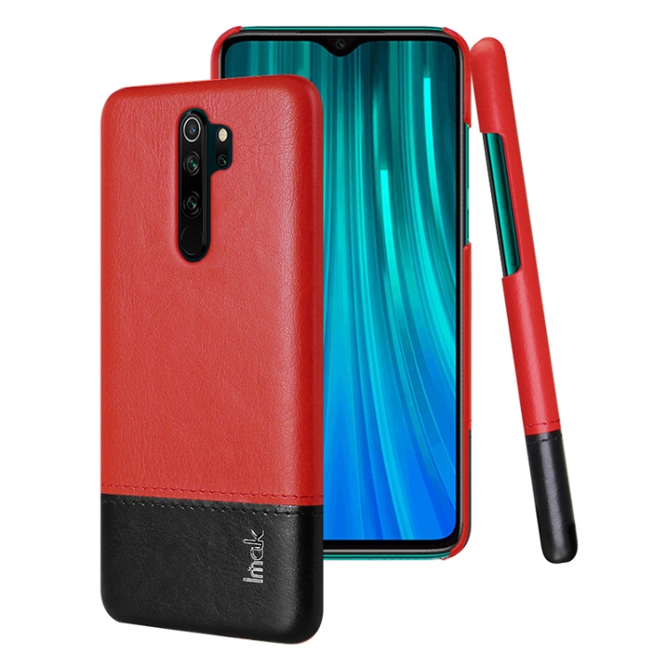 

For Xiaomi Redmi Note 8 Pro IMAK Ruiyi Series Concise Slim PU + PC Protective Case(Black+Red)