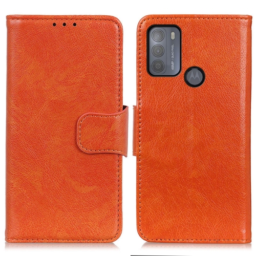 

For Motorola Moto G50 Nappa Texture Horizontal Flip Leather Case with Holder & Card Slots & Wallet(Orange)