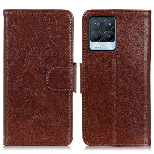 

For OPPO Realme 8 / 8 Pro Nappa Texture Horizontal Flip Leather Case with Holder & Card Slots & Wallet(Brown)