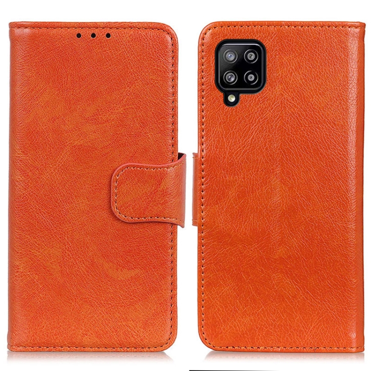 

For Samsung Galaxy A22 4G EU Version Nappa Texture Horizontal Flip Leather Case with Holder & Card Slots & Wallet(Orange)