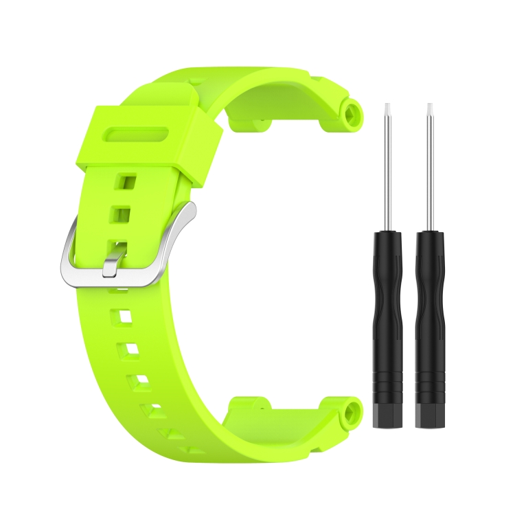 

For Huawei Kids Watch 4X Silicone Replacement Strap Watchband with Dismantling Tools, One Size(Lime Green)