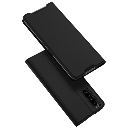 

For Sony Xperia 1 III DUX DUCIS Skin Pro Series Horizontal Flip PU + TPU Leather Case with Holder & Card Slots(Black)