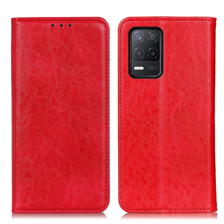 

For Realme V13 5G Magnetic Crazy Horse Texture Horizontal Flip Leather Case with Holder & Card Slots & Wallet(Red)