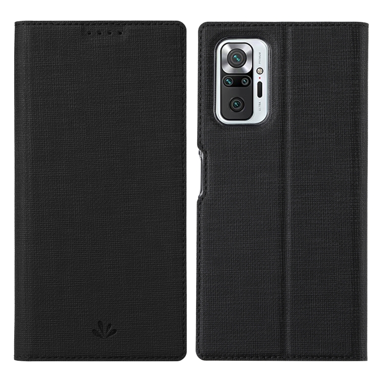 

For Xiaomi Redmi Note 10 Pro / Note 10 Pro Max ViLi DMX Series Shockproof TPU + PU Leather Magnetic Attraction Horizontal Flip Case with Card Slot & Holder(Black)