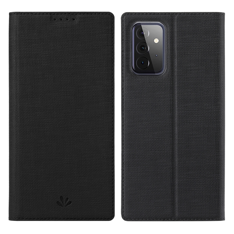 

For Samsung Galaxy A72 5G / 4G ViLi DMX Series Shockproof TPU + PU Leather Magnetic Attraction Horizontal Flip Case with Card Slot & Holder(Black)