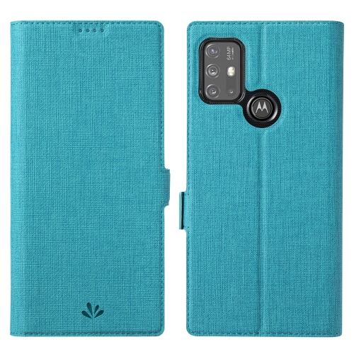 

For Motorola Moto G30 / G10 ViLi K Series Shockproof TPU + PU Leather Magnetic Buckle Horizontal Flip Case with Card Slots & Wallet & Holder(Blue)