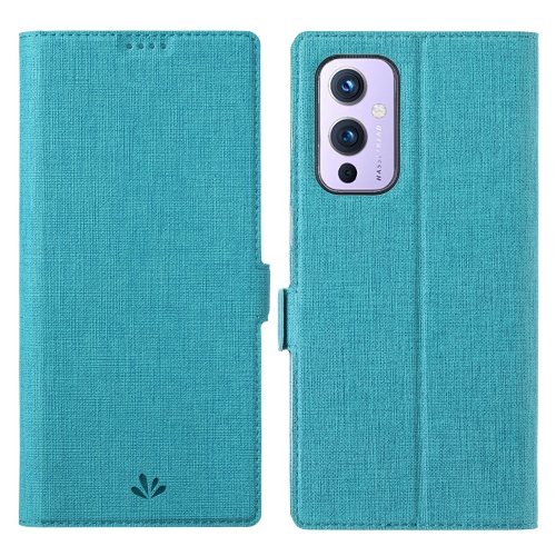 

For OnePlus 9 ViLi K Series Shockproof TPU + PU Leather Magnetic Buckle Horizontal Flip Case with Card Slots & Wallet & Holder(Blue)