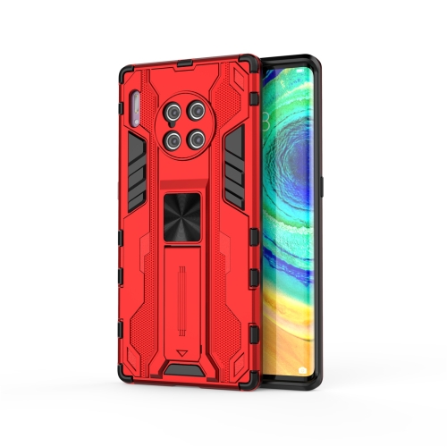 

For Huawei Mate 30 Pro Supersonic PC + TPU Shock-proof Protective Case with Holder(Red)