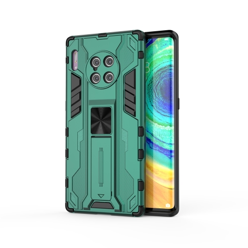 

For Huawei Mate 30 Pro Supersonic PC + TPU Shock-proof Protective Case with Holder(Green)