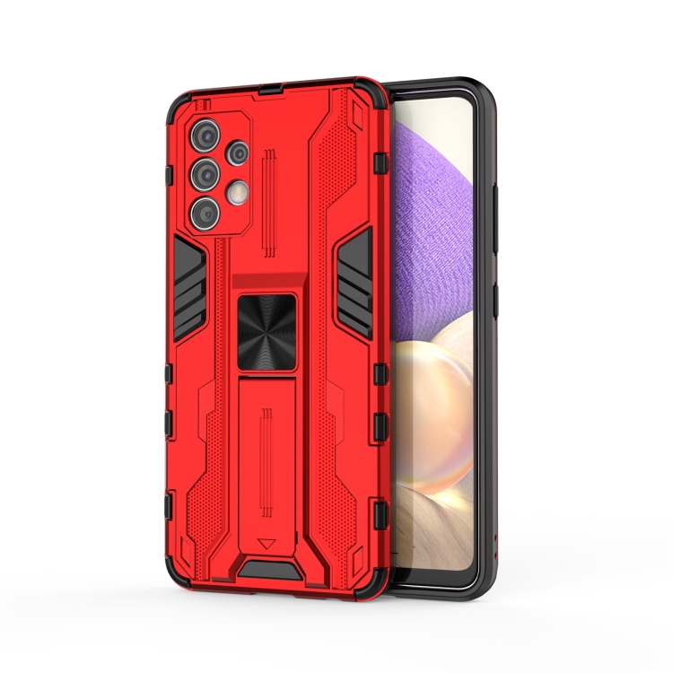 

For Samsung Galaxy A32 4G Supersonic PC + TPU Shock-proof Protective Case with Holder(Red)