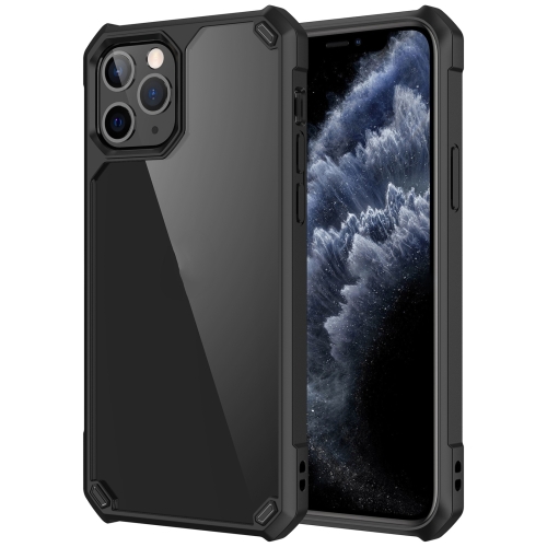 

Shockproof Glossy Acrylic + TPU Protective Case For iPhone 11 Pro Max(Black)