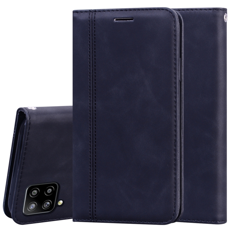 

For Samsung Galaxy A42 5G Frosted Business Magnetic Horizontal Flip PU Leather Case with Holder & Card Slot & Lanyard(Black)