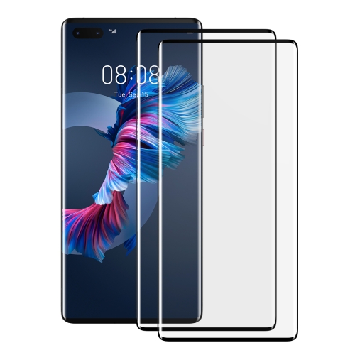 

For Huawei Mate 40 Pro/Mate 40 Pro+/Porsche Design Baseus 2 PCS 0.25mm Full Screen Curved Surface Full Rubber Tempered Glass Film