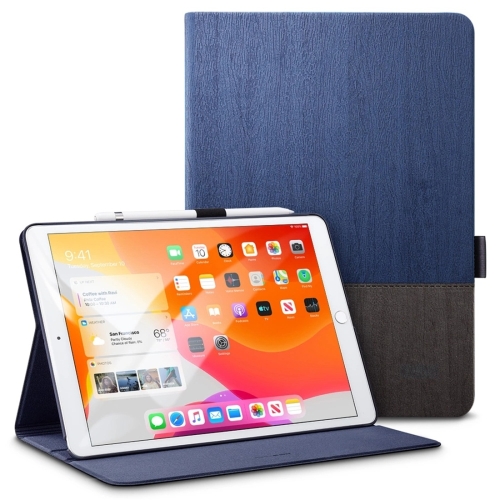 

ESR For iPad 10.2 inch Simplicity Series PC + PU Horizontal Flip Leather Case with Holder & Pen Slot & Sleep / Wake-up Function(Blue)