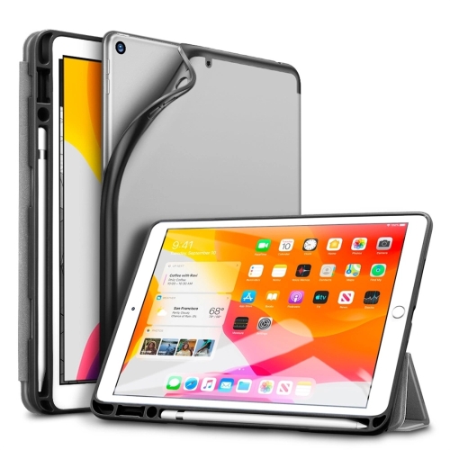 

ESR For iPad 10.2 inch Rebound Serie TPU + PU Horizontal Flip Leather Case with Holder & Pen Slot & Sleep / Wake-up Function(Grey)