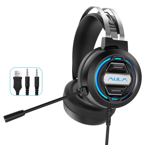 

AULA S603 3.5mm + USB Port Lightweight Design Gaming Headset with Mic