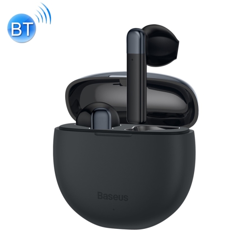 

Baseus Encok W2 True Wireless Earphones with Charging Case, Electroplating Version, Support Anti-lost Positioning APP(Black)