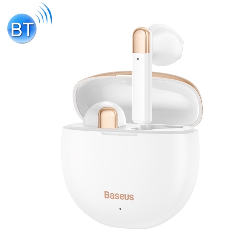 

Baseus Encok W2 True Wireless Earphones with Charging Case, Electroplating Version, Support Anti-lost Positioning APP(White)