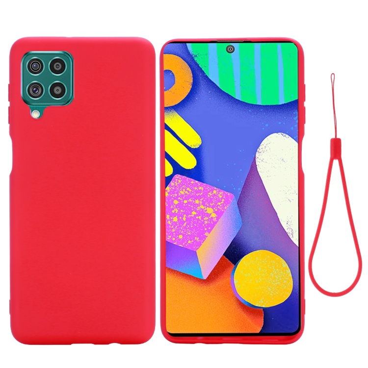 

For Samsung Galaxy F62 / M62 Solid Color Liquid Silicone Dropproof Full Coverage Protective Case(Red)