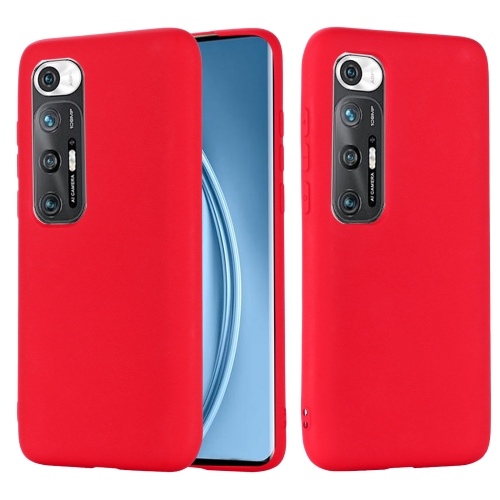 

For Xiaomi Mi 10S Solid Color Liquid Silicone Dropproof Full Coverage Protective Case(Red)