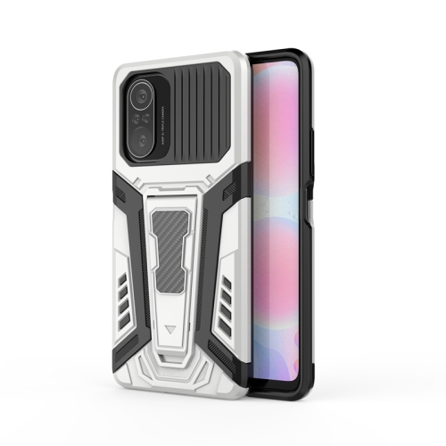 

For Xiaomi Redmi K40 War Chariot Series Armor All-inclusive Shockproof PC + TPU Protective Case with Invisible Holder(White)