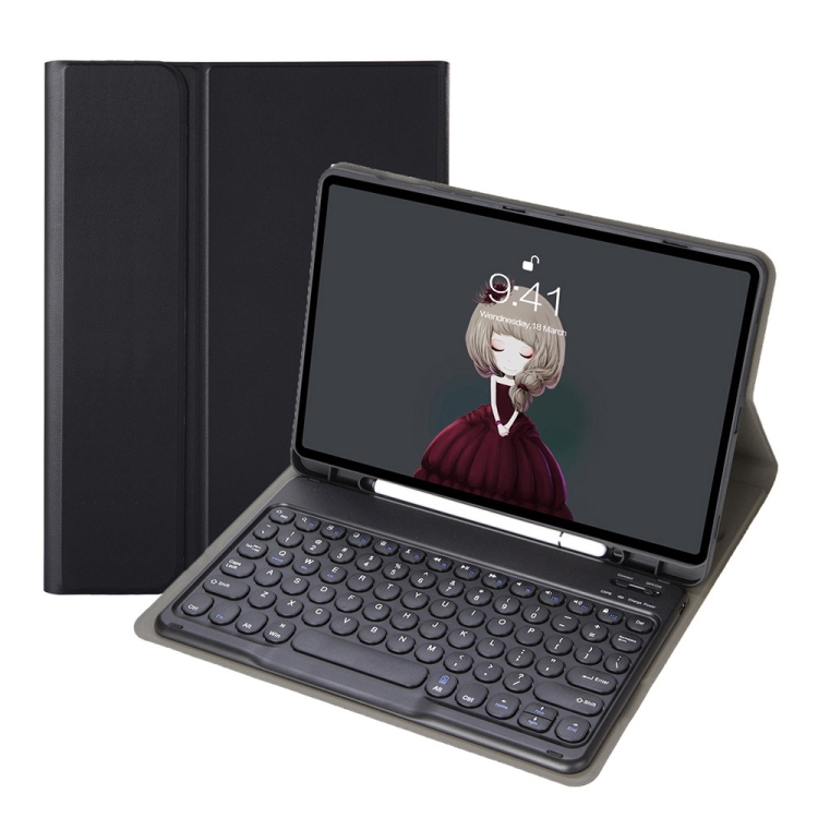 YA610B Detachable Lambskin Texture Round Keycap Bluetooth Keyboard Leather Tablet Case with Pen Slot & Stand For Samsung Galaxy Tab S6 Lite 10.4 P610 & P615 (2020)(Black)
YA610B Detachable Lambskin Texture Round Keycap Bluetooth Keyboard Leather Tablet Case with Pen Slot & Stand For Samsung Galaxy Tab S6 Lite 10.4 P610 & P615 (2020)(Black)