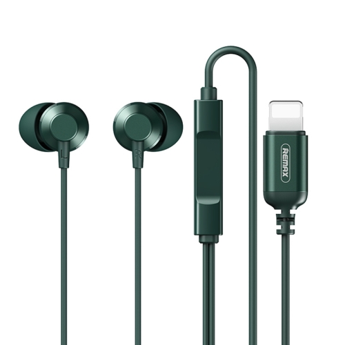 

Remax RM-512i 8 Pin Interface Wired Call Music Earphone, Support Wired Control, Cable Length: 1.2m(Green)