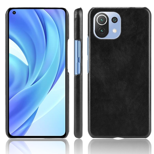 

For Xiaomi Mi 11 Lite Shockproof Litchi Texture PC + PU Case(Black)