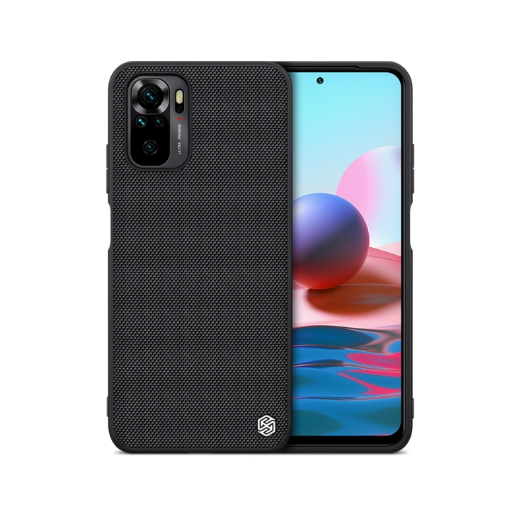 

For Xiaomi Redmi Note 10 4G NILLKIN 3D Textured Nylon Fiber TPU Case(Black)