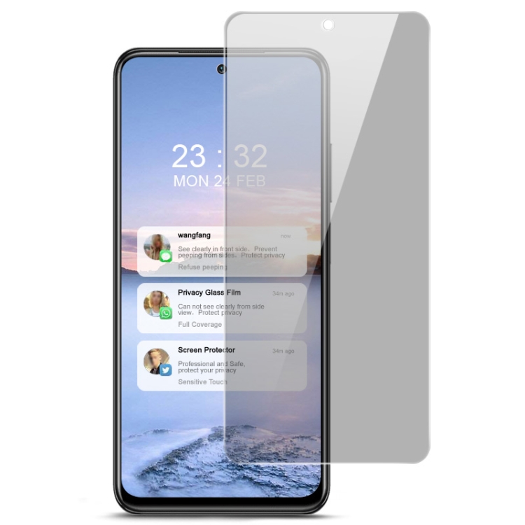 

For Xiaomi Redmi Note 10S / Note 10 4G / 5G IMAK HD Anti-spy Tempered Glass Protective Film