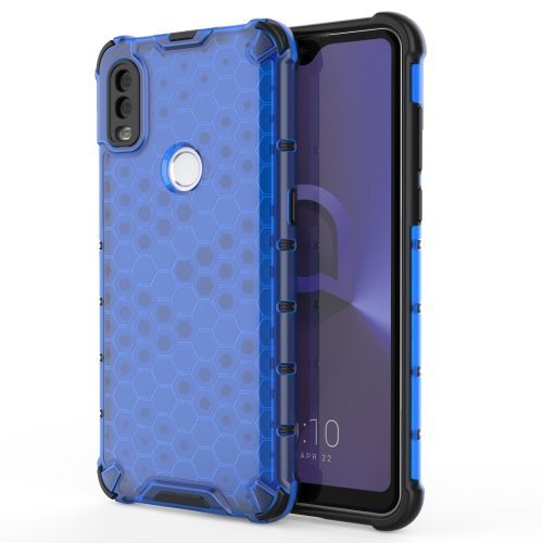 

For Alcatel 1V (2020) Shockproof Honeycomb PC + TPU Case(Blue)