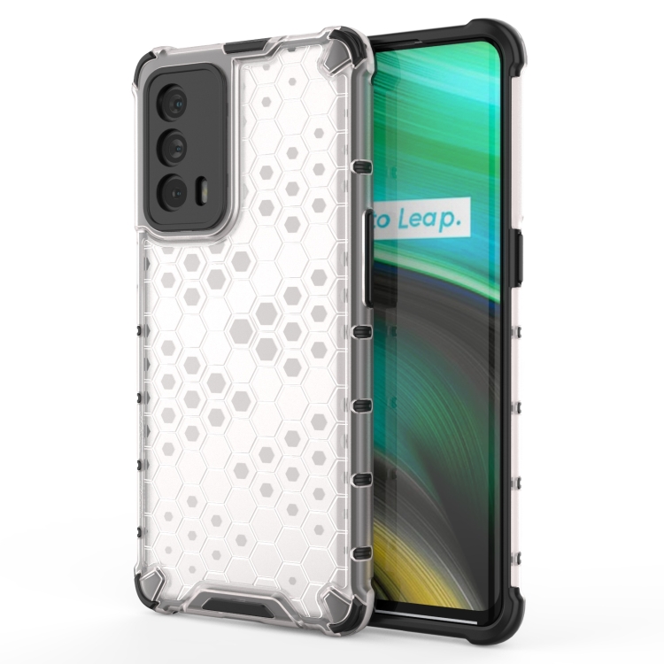 

For OPPO Realme X7 Pro Ultra Shockproof Honeycomb PC + TPU Case(White)