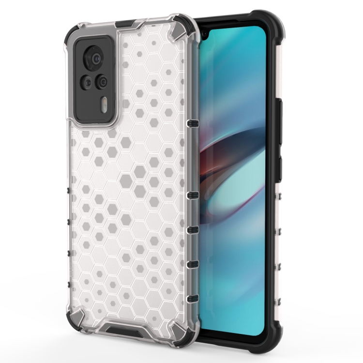 

For vivo S9e Shockproof Honeycomb PC + TPU Case(White)