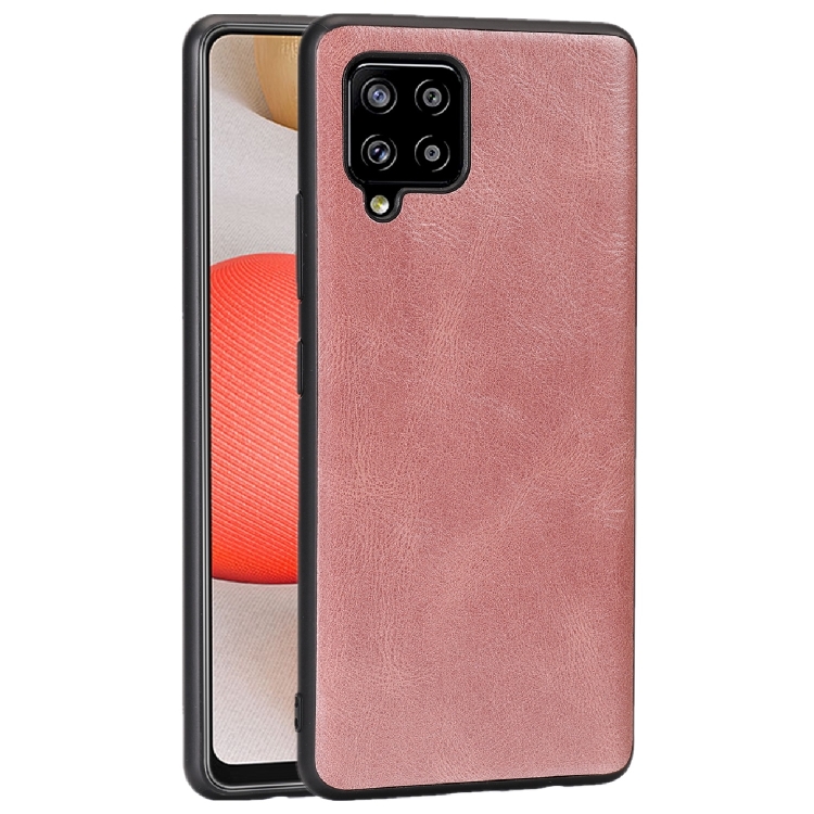 

For Samsung Galaxy F62 / M62 Crazy Horse Textured Calfskin PU+PC+TPU Case(Rose Gold)