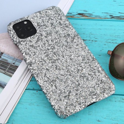

For iPhone 11 Pro Max Shockproof Glitter Powder PC Protective Case(Silver)