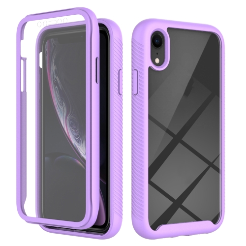 

Starry Sky Solid Color Series Shockproof PC + TPU Case with PET Film For iPhone XR(Light Purple)