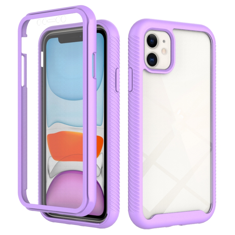 

Starry Sky Solid Color Series Shockproof PC + TPU Case with PET Film For iPhone 11(Light Purple)