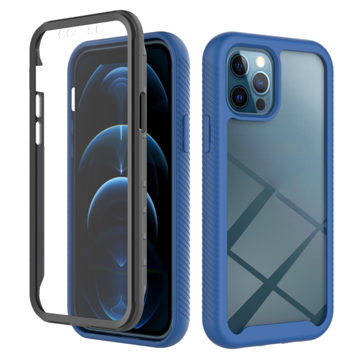 

Starry Sky Solid Color Series Shockproof PC + TPU Case with PET Film For iPhone 12 / 12 Pro(Royal Blue)