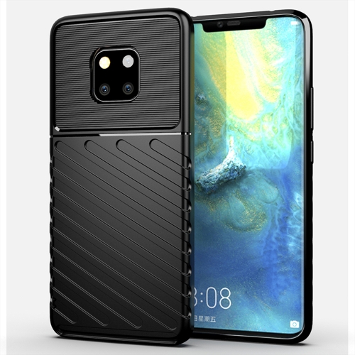 

For Huawei Mate 20 Pro Thunderbolt Shockproof TPU Soft Case(Black)