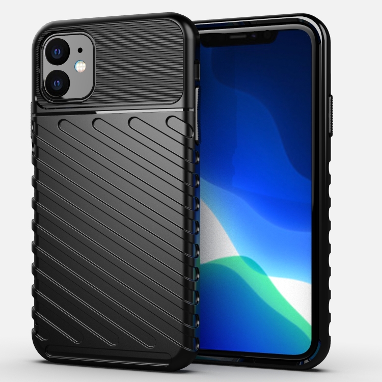 

For iPhone 11 Thunderbolt Shockproof TPU Soft Case(Black)