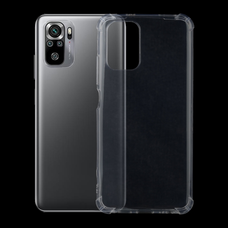 

For Xiaomi Redmi Note 10 4G / 10S Four-Corner Shockproof Ultra-thin TPU Case(Transparent)