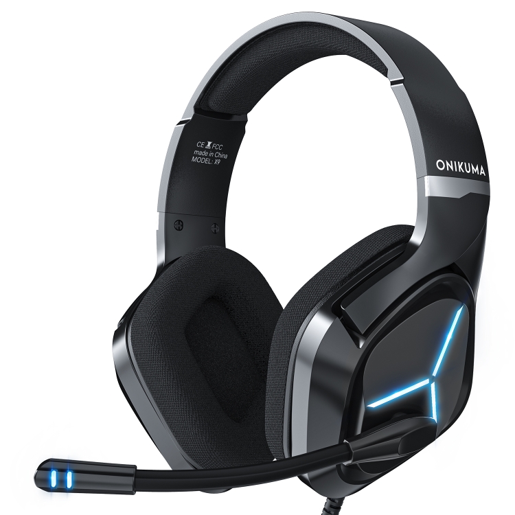 

ONIKUMA X9 Ice Blue Light Adjustable Wired Gaming Headset with Mic
